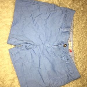 Red camel shorts